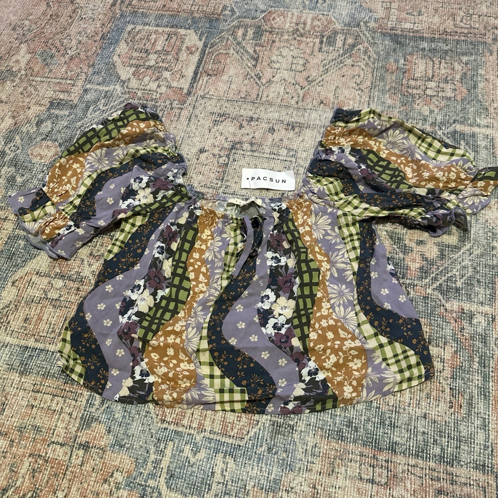PacSun Multicolor Floral Blouse